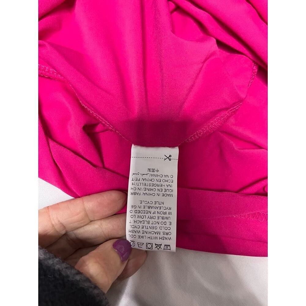 Hot Pink Cutout Bodycon Mini Dress Size XL - Picture 6 of 7